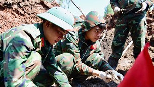 Quy tập được thêm 69 hài cốt liệt sĩ tại Công viên Lê Thị Riêng