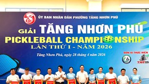 Khai mạc Giải Tăng Nhơn Phú Pickleball Championship lần thứ I
