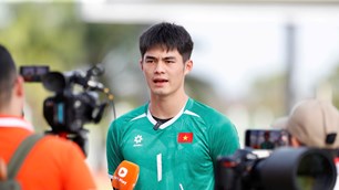 Thủ môn U22 Việt Nam quyết tâm không để thủng lưới trước U22 Philippines