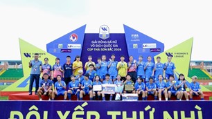 Thái Nguyên T&T giành ngôi á quân Giải bóng đá nữ VĐQG 2026