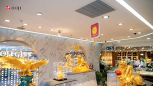 DOJI Shining show với không gian 1.000m2 tại Diamond Crown hải phòng có gì?