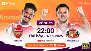 Link xem trực tiếp Arsenal vs Sunderland, 22h00 ngày 7.2, vòng 25 Ngoại hạng Anh