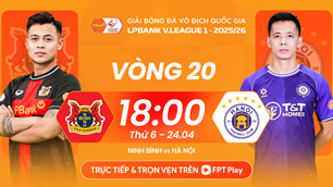 Nhận định trận đấu Ninh Bình vs Hà Nội FC, 18h00 ngày 25.4: Đại chiến vì top 3