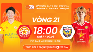 Link xem trực tiếp PVF-CAND vs Hà Tĩnh, 18h00 ngày 2.5 - vòng 21 V.League