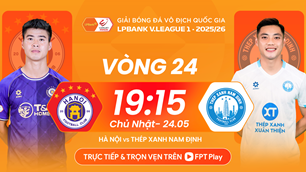 Link xem trực tiếp Hà Nội FC vs Nam Định, 19h15 ngày 24.5 - vòng 24 V.League
