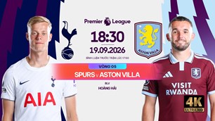 Link xem trực tiếp Tottenham vs Aston Villa, 18h30 ngày 19.9 - Ngoại hạng Anh