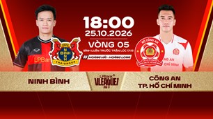 Nhận định trận đấu Ninh Bình vs CA TP.HCM, 18h00 ngày 25.10: Không dễ đòi lại ngôi đầu