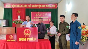Ninh Bình: 462 khu vực bỏ phiếu đạt 100% cử tri đi bầu cử