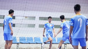 Đội tuyển futsal Việt Nam sẵn sàng cho cuộc chạm trán Lebanon