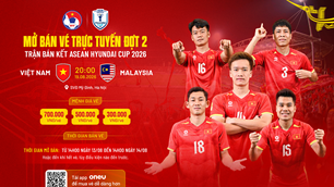 Mở bán đợt hai vé trận bán kết Việt Nam - Malaysia tại ASEAN Hyundai Cup 2026