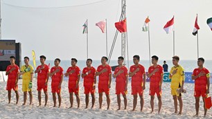 Tuyển bóng đá bãi biển Việt Nam chuẩn bị tranh tài tại giải châu Á 2026