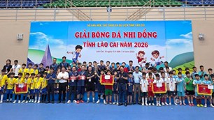 Bế mạc Giải Bóng đá nhi đồng tỉnh Lào Cai năm 2026