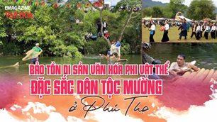 Bảo tồn di sản văn hóa phi vật thể đặc sắc dân tộc Mường ở Phú Thọ