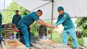 Lấy mẫu xác định danh tính 168 hài cốt liệt sĩ tại Nghĩa trang Liệt sĩ xã Mai Sơn