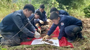 An Giang: Đội K93 quy tập được 16 hài cốt liệt sĩ tại xã Ô Lâm