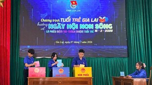 Gia Lai: Tuổi trẻ hướng về Ngày hội non sông