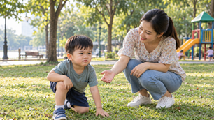 Dạy con mạnh mẽ từ những lần vấp ngã