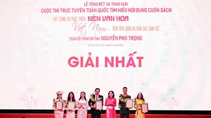 Trao giải cuộc thi tìm hiểu nội dung cuốn sách của cố Tổng Bí thư Nguyễn Phú Trọng về xây dựng, phát triển văn hóa Việt Nam