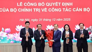 Thứ trưởng Thường trực Bộ VHTTDL Lê Hải Bình giữ chức Phó Giám đốc Học viện Chính trị quốc gia Hồ Chí Minh