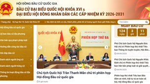 Công bố Trang thông tin về Bầu cử đại biểu Quốc hội khóa XVI và đại biểu HĐND các cấp nhiệm kỳ 2026-2031