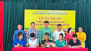 Ra quân 100 ngày vì hạnh phúc của nhân dân