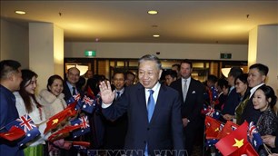 Tổng Bí thư, Chủ tịch nước Tô Lâm đến thủ đô Canberra, tiếp tục chuyến thăm cấp Nhà nước Australia