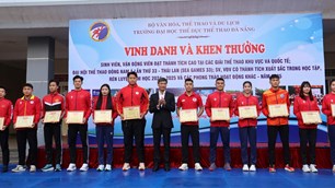 Đại học TDTT Đà Nẵng vinh danh sinh viên, vận động viên đạt thành tích cao năm 2025