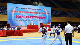 190 VĐV tranh tài tại Giải Taekwondo Đại hội TDTT TP. Đà Nẵng lần thứ X