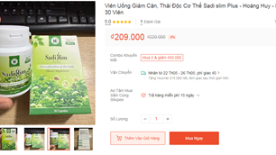Thu hồi 2 giấy đăng ký công bố thực phẩm bảo vệ sức khỏe giúp giảm cân