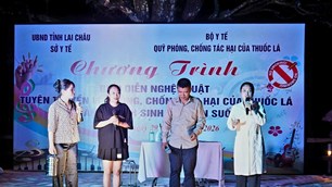 Lai Châu: Biểu diễn nghệ thuật tuyên truyền về phòng, chống tác hại của thuốc lá