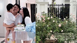 Vợ chồng Thành Chung - Tố Uyên sống cuộc đời như ngôn tình: Xây biệt thự mấy chục tỷ cho vợ ở, còn tự tay trồng cả vườn hoa hồng chỉ vì vợ thích ngắm hoa
