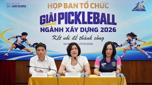 500 vận động viên tranh tài tại Giải Pickleball ngành Xây dựng 2026