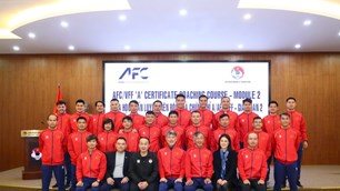 Bế mạc khóa học HLV bóng đá chứng chỉ A/AFC/VFF