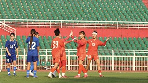 Đội tuyển U20 nữ Việt Nam thắng đậm U20 nữ Uzbekistan 