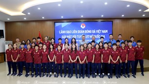 Lãnh đạo VFF động viên U17 nữ Việt Nam trước thềm VCK U17 châu Á 2026