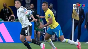 Ghi bàn phút bù giờ, tuyển Brazil giành chiến thắng kịch tính trước Nhật Bản