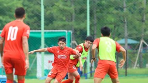 Đội tuyển Việt Nam chuẩn bị cho trận đấu cuối cùng tại Hàn Quốc