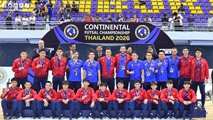 Đội tuyển futsal Việt Nam giành ngôi á quân giải quốc tế Thái Lan