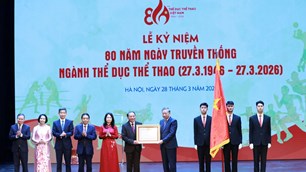 Cục TDTT Việt Nam đón nhận Huân chương Lao động hạng Nhất