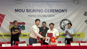 Thắt chặt tình hữu nghị Việt Nam – Hàn Quốc qua giao lưu Taekwondo trẻ