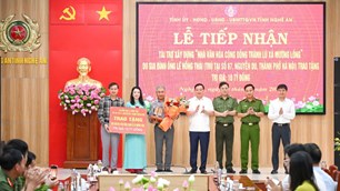 Nghệ An tiếp nhận công trình nhà văn hóa cộng đồng kết hợp tránh lũ xã Mường Lống