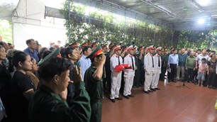 Trở về với đất mẹ của liệt sĩ sau 54 năm nằm lại chiến trường