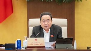 Chủ tịch Quốc hội Trần Thanh Mẫn chủ trì phiên họp của Ủy ban Thường vụ Quốc hội về công tác bầu cử