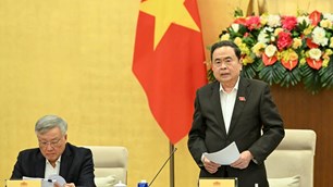 Chủ tịch Quốc hội Trần Thanh Mẫn chủ trì phiên họp của Ủy ban Thường vụ Quốc hội về công tác bầu cử