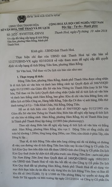Thanh Hóa: Sai phạm tại di tích Động Tiên Sơn - Anh 1