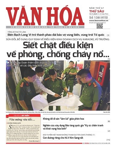 Báo Văn Hoá 15/11/2024 số 138