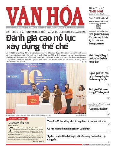 Báo Văn Hoá 9/12/2024 số 148