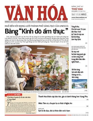 Báo Văn Hoá 23/9/2024 số 115
