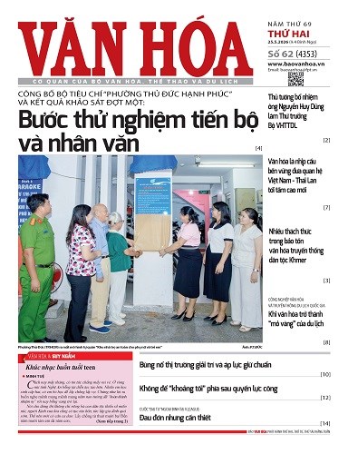 Báo Văn Hoá 25/5/2026 số 62