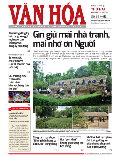 Báo Văn Hoá 20/5/2024 số 61